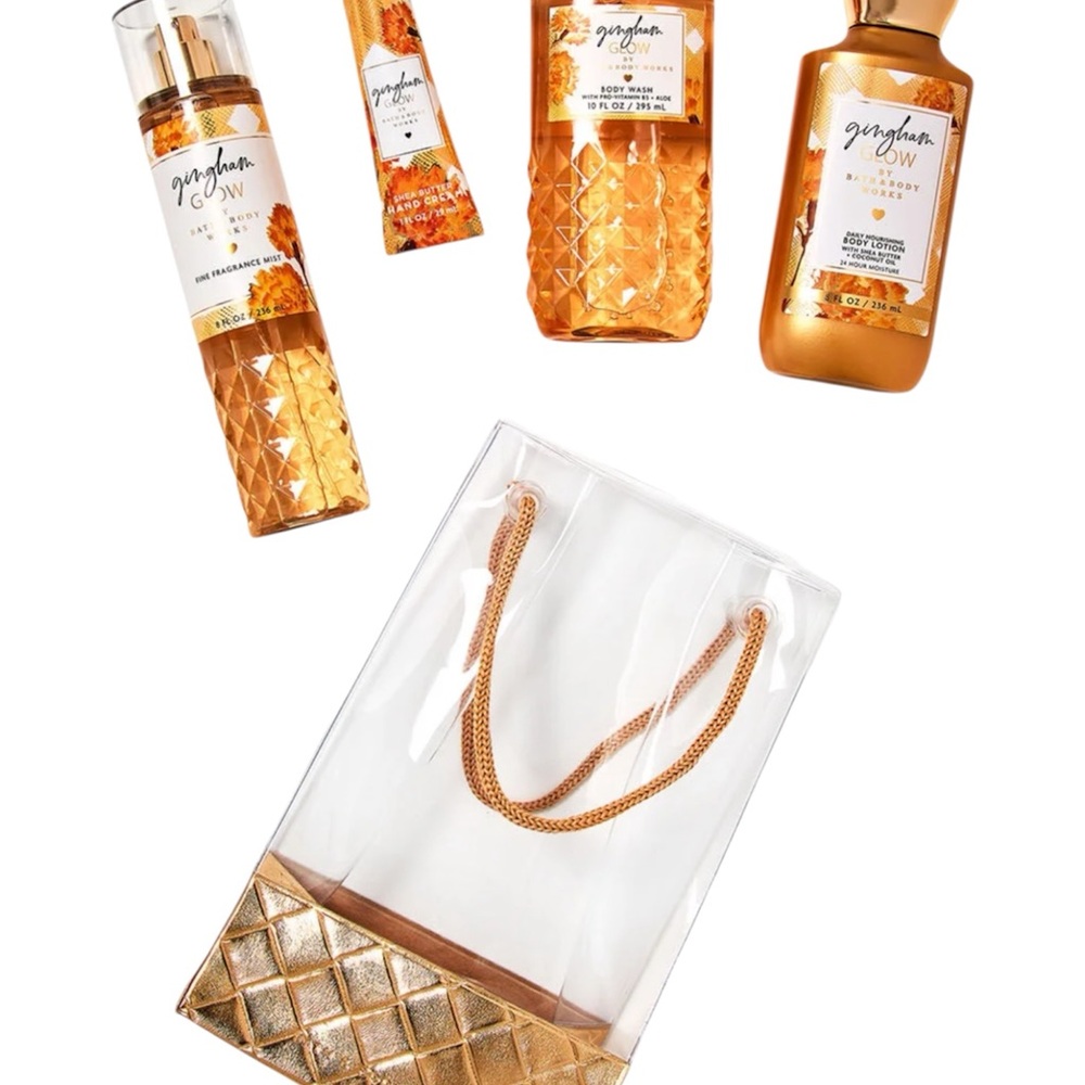 Bath & Body Works Graham Glow Gold and Tan Bath Set - Picture 2 of 4